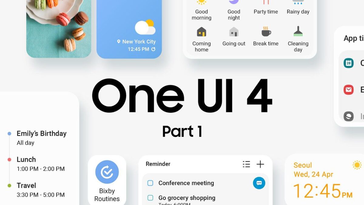 Список устройств Samsung которые получат One UI 4.1