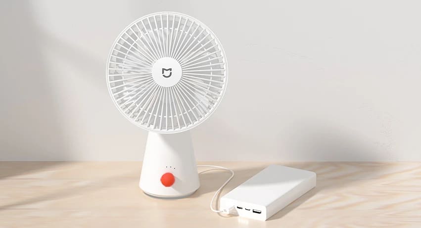 Xiaomi представила настольный вентилятор работающий до 18,5 часов