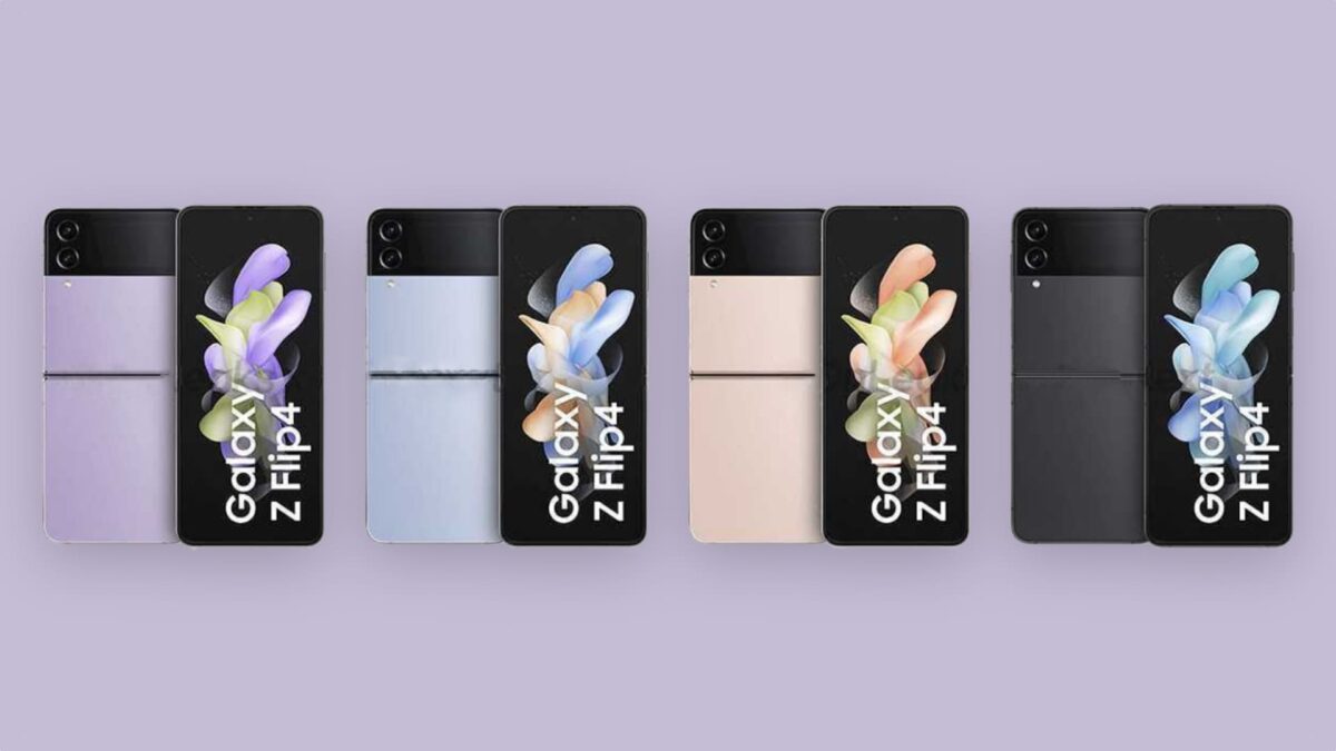 Опубликовали рендеры Samsung Galaxy Z Flip 4 в разных расцветках