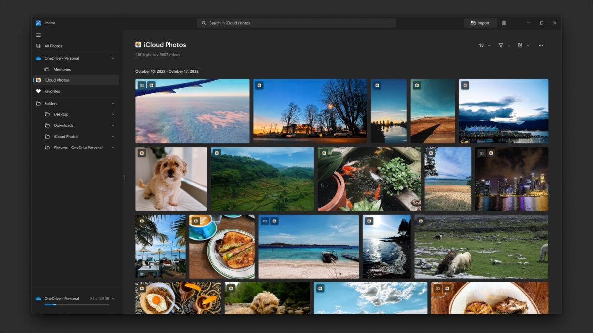 Microsoft добавляет интеграцию с iCloud Photos в Windows 11