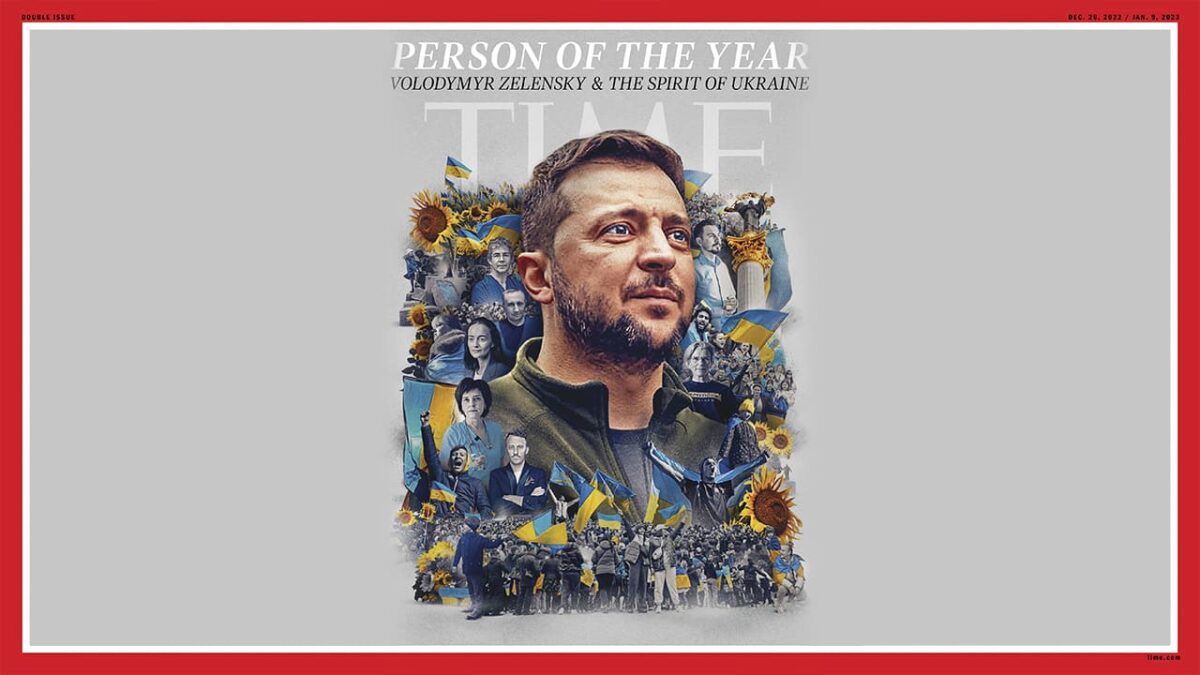 Журнал Time назвал «Человеком года-2022» президента Владимира Зеленского