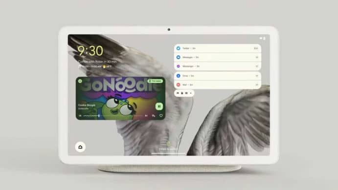 Первые живые фото планшета Google Pixel Tablet с док-станцией