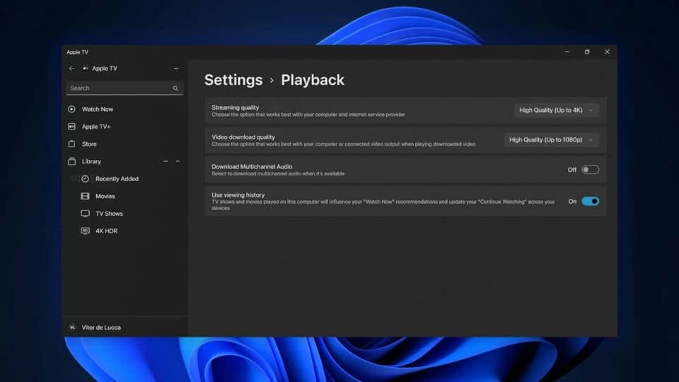 Для Windows 11 выпустили бетаверсии Apple Music, Apple TV и Apple