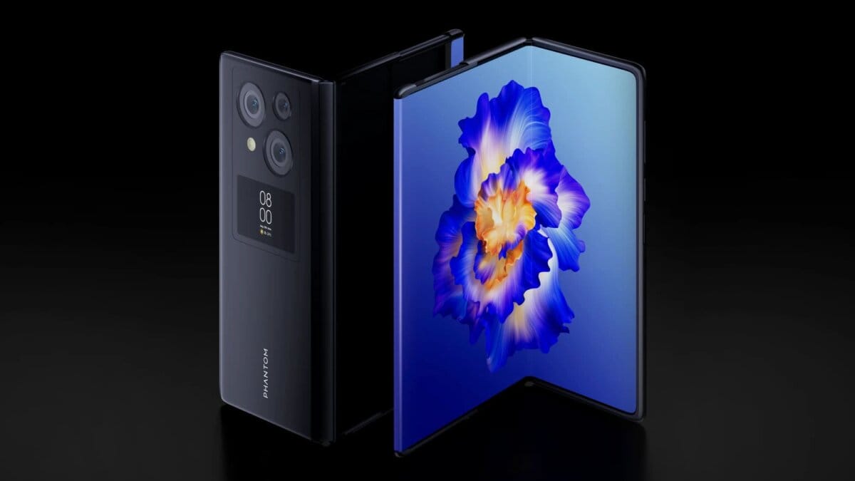 Tecno показали складного смартфона Phantom Vision V с расширяющимся экраном
