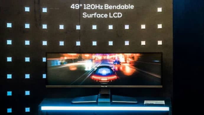 Представили сгибаемый 49-дюймовый LCD-монитор TCL