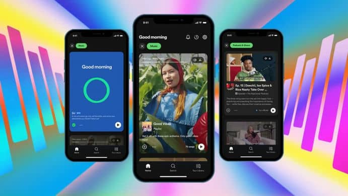Spotify обновили дизайн главного экрана и добавили новые функции