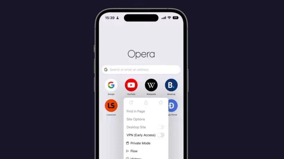 В браузере Opera для iOS добавили бесплатный VPN