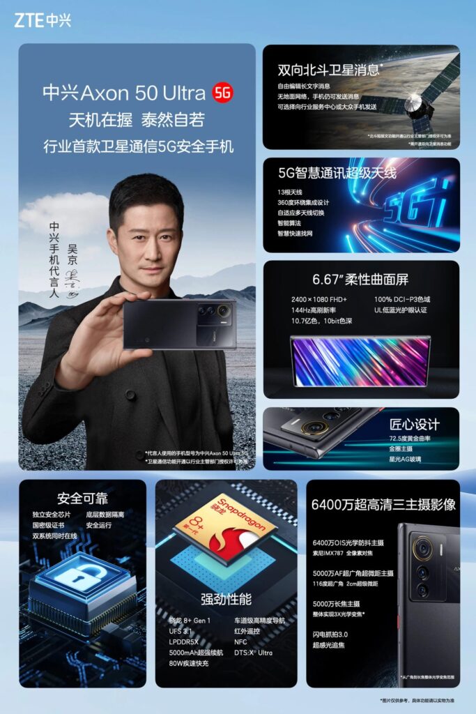 Представили смартфон ZTE Axon 50 Ultra 5G: Snapdragon 8+ Gen 1, OLED ...