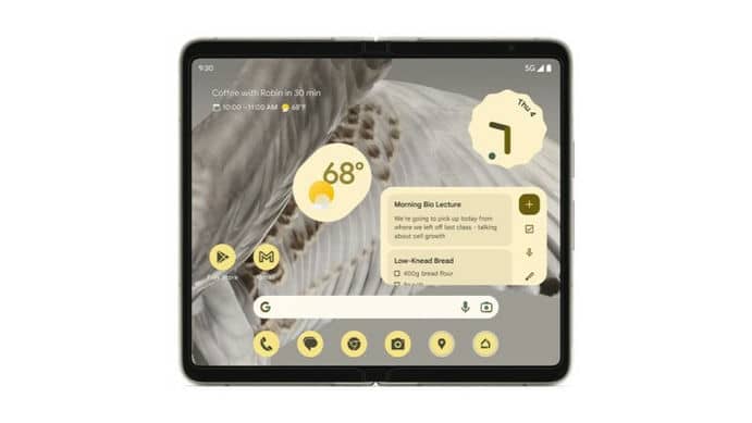 Показали официальные рендеры складного смартфона Google Pixel Fold