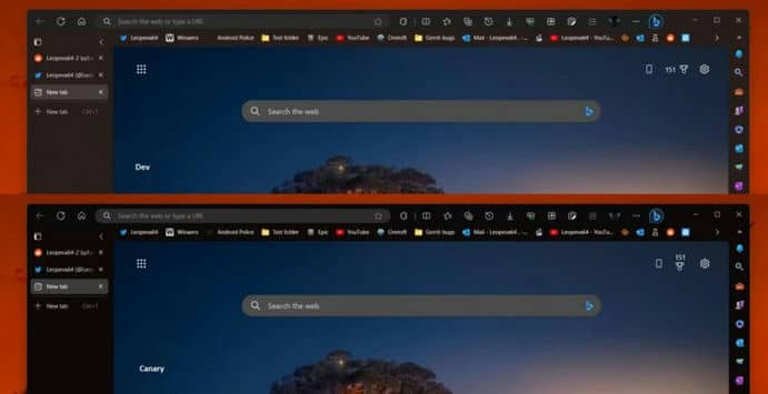 Браузер Microsoft Edge получит полностью чёрную тему оформления