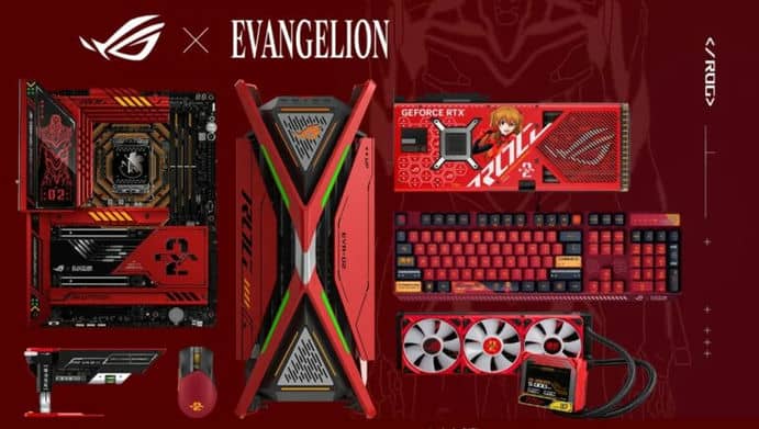 Asus представили комплектующие, аксессуары и ПК в стиле аниме «Евангелион»
