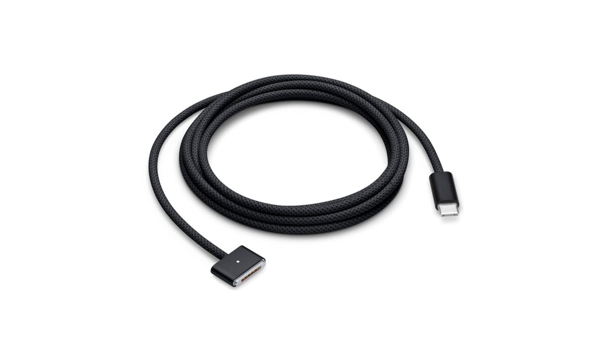 Apple выпустила кабель USB-C c MagSafe 3 в цвете Space Black