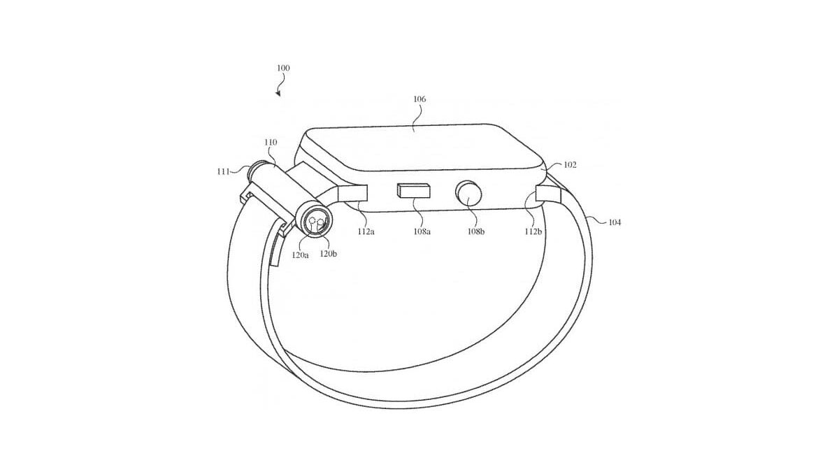 Apple запатентовали модульный фонарик для Apple Watch