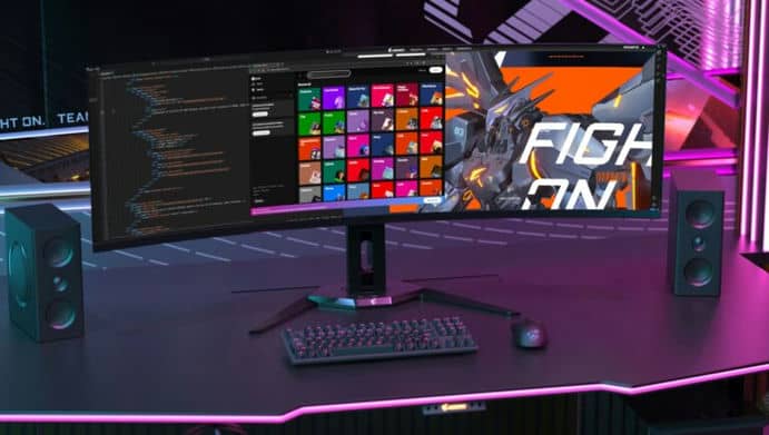 Представлен игровой монитор Gigabyte AORUS C049DQ Curved QD-OLED