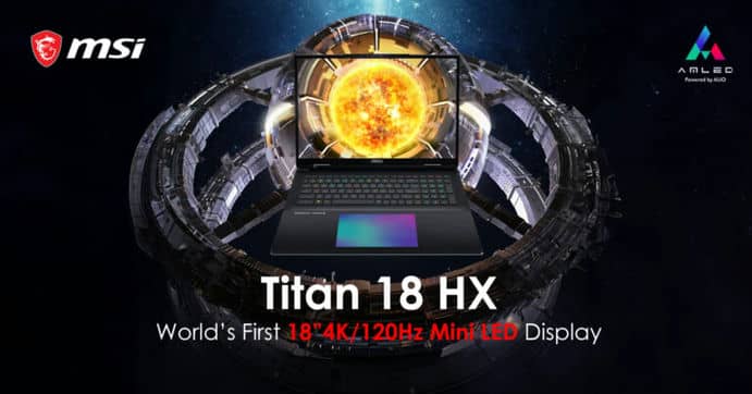 Представлен ноутбук MSI TITAN 18 HX: i9-14900HX, RTX 4090, 120 Гц, miniLED