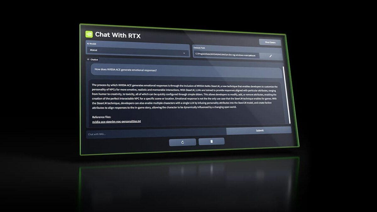 Nvidia выпустила нейросеть Chat with RTX