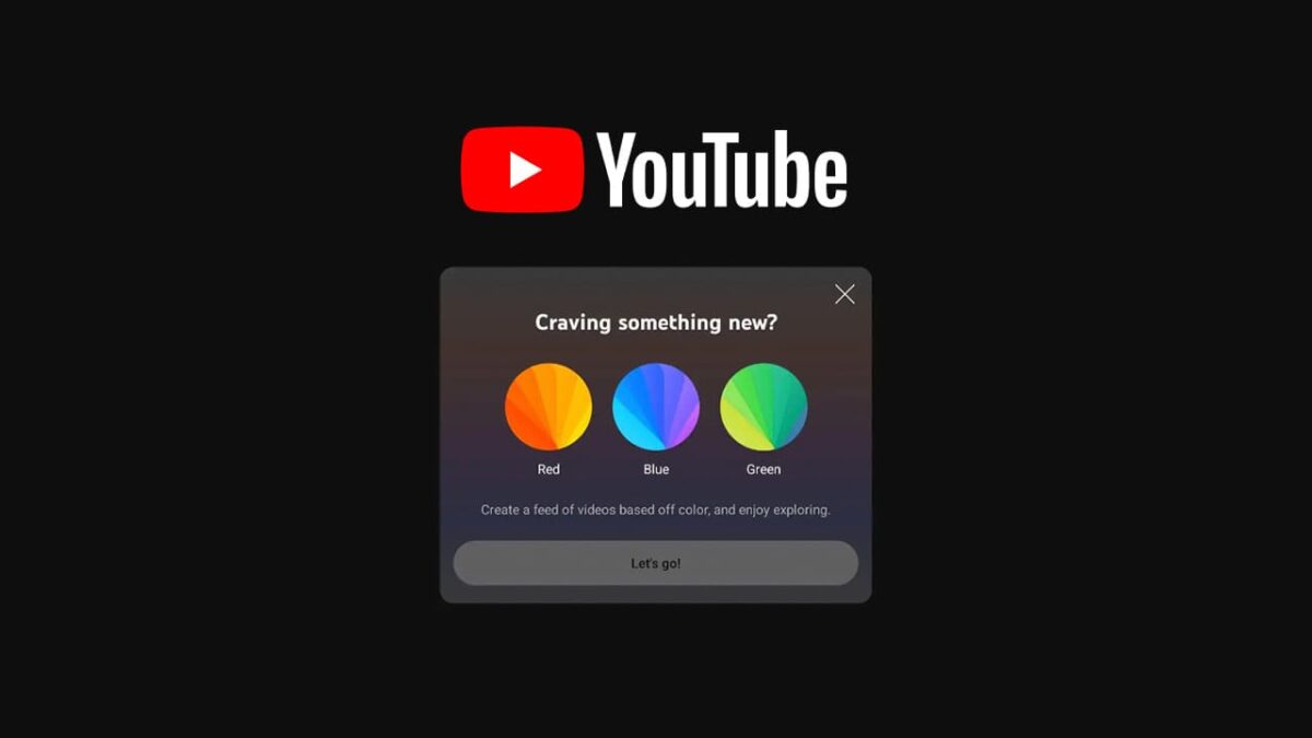 YouTube добавят фильтр ленты видео по цветам