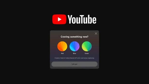 YouTube добавят фильтр ленты видео по цветам