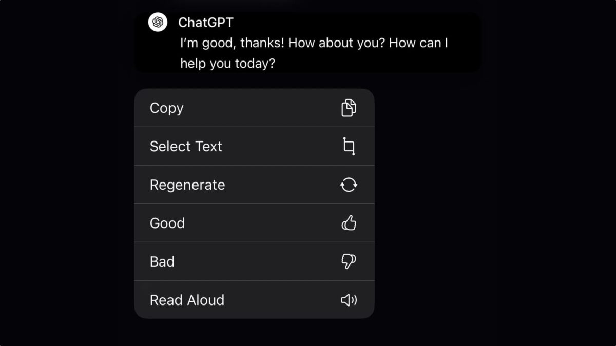 ChatGPT теперь умеет озвучивать свои ответы
