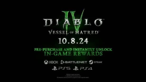Анонсировали дополнение Diablo 4: Vessel of Hatred | Xbox Games Showcase 2024