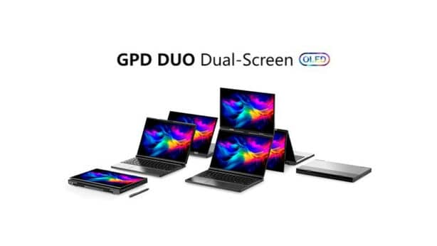 Представлен ноутбук GPD Duo с двумя дисплеями
