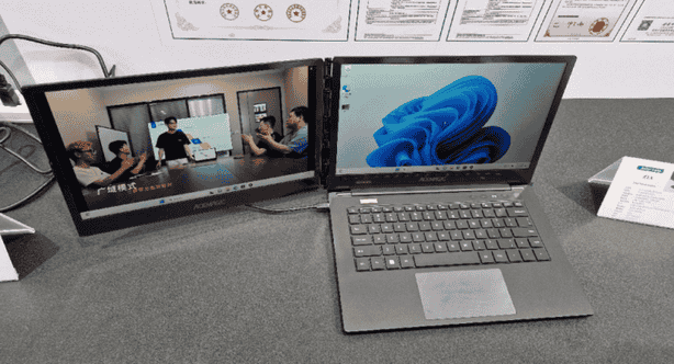 Представлен ноутбук Acemagic Z1A с двумя экранами