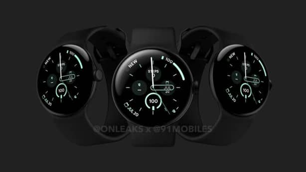 Раскрыли дизайн смарт-часов Google Pixel Watch 3