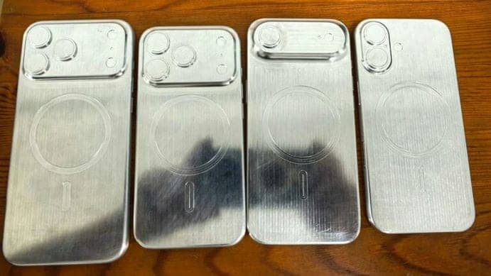 Вживую показали болванки всех моделей iPhone 17