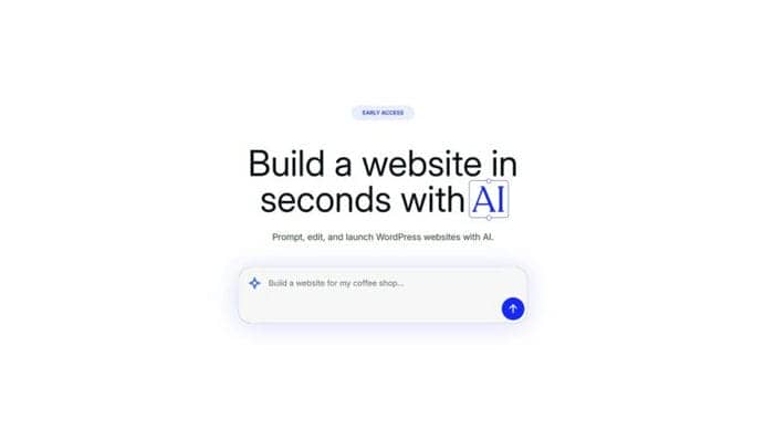 WordPress представила AI-конструктор сайтов AI Site Builder