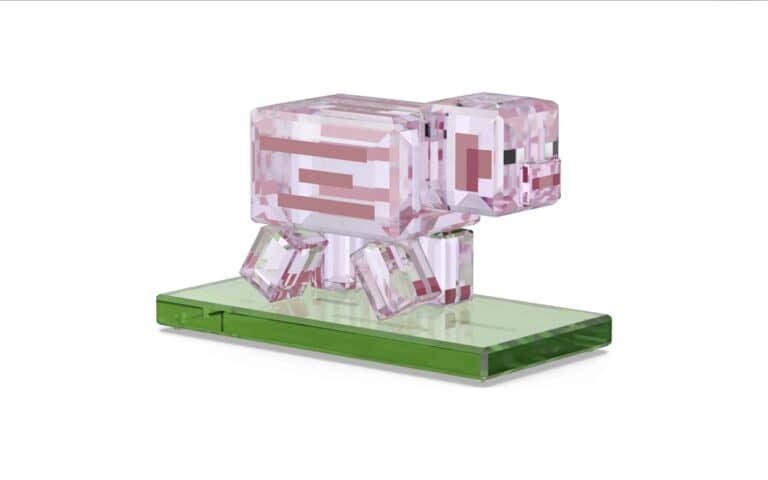 Mojang и Swarovski представили хрустальные фигурки Minecraft