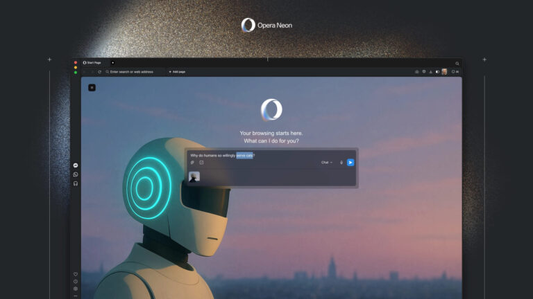 Представили AI-браузер Opera Neon