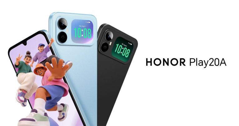Представили бюджетный смартфон Honor Play20C с экраном на задней панели